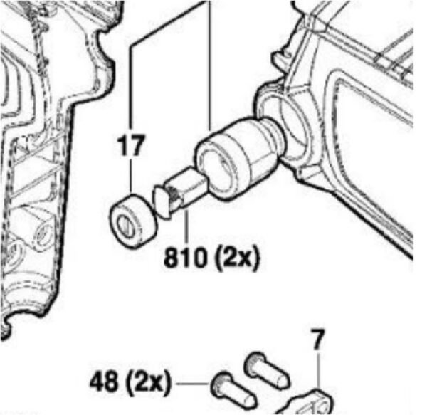 TERMURAH 1619PB1971 BOSCH CARBON BRUSH GPO 950 / SPARE PART