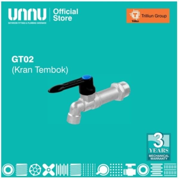 TERMURAH UNNU KRAN TEMBOK - GT02 1/2 INCHI