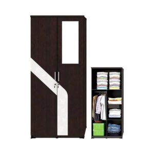 TERMURAH ACTIV FURNITURE SPIN LP 232 LEMARI PAKAIAN 2 PINTU KAYU KACA