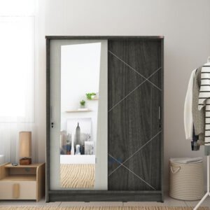 TERMURAH ACTIV FURNITURE SLIDE 212 LEMARI SLIDING 2 PINTU CERMIN