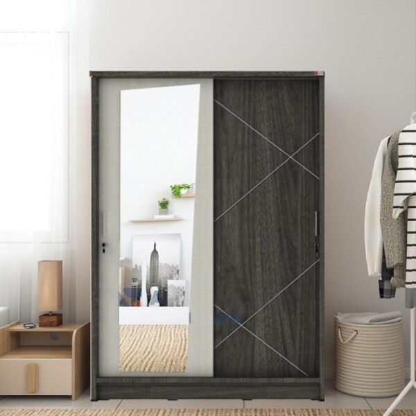 TERMURAH ACTIV FURNITURE SLIDE 212 LEMARI SLIDING 2 PINTU CERMIN
