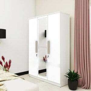 TERMURAH ACTIV FURNITURE KOFI LP 307 LEMARI PAKAIAN 3 PINTU KACA
