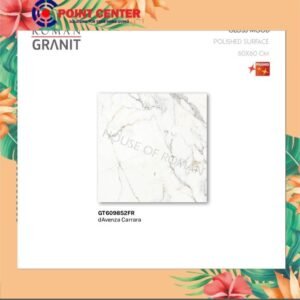 TERMURAH ROMAN GRANIT 60 X 60 GT609852FR DAVENZA CARRARA (GLOSS)
