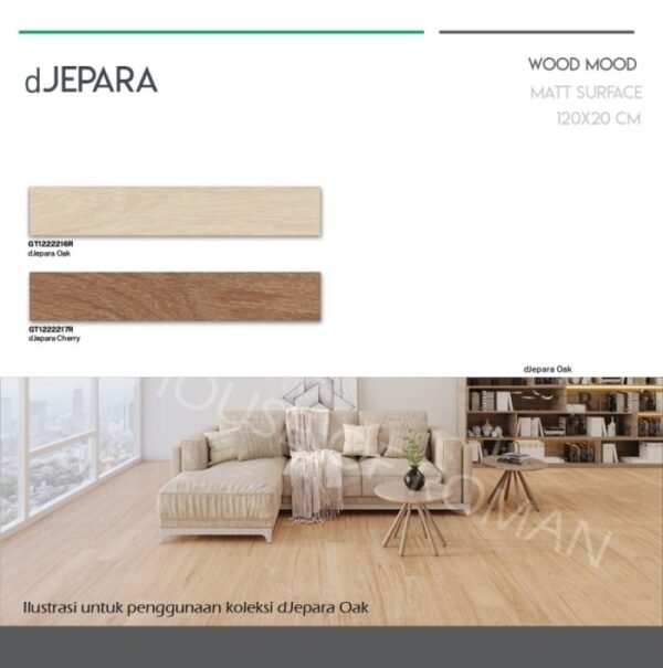 TERMURAH ROMAN GRANIT 120 X 20 GT1222216R DJEPARA OAK - Image 4