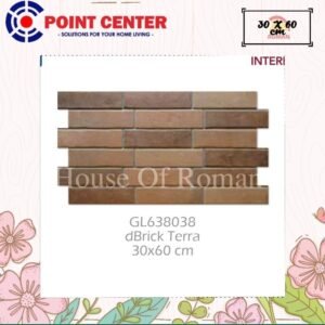 TERMURAH ROMAN INTERLOK 30 X 60 GL638038 DBRICK TERRA GOL A