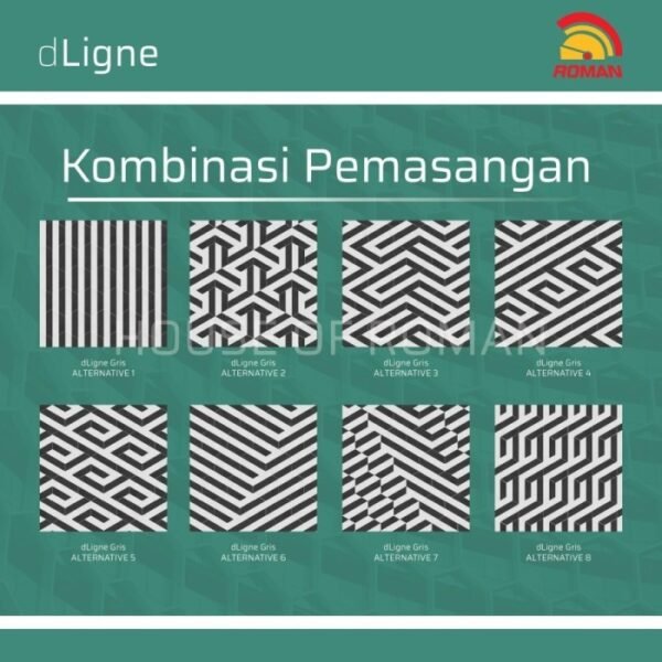 TERMURAH ROMAN HEXAGONAL 34 X 39  GH348080 dLigne Gris - Image 5