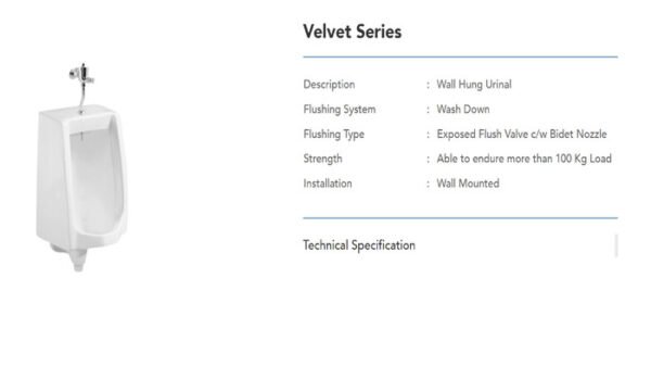 TERMURAH TRILLIUN URINAL VELVET SET / URINOIR VELVET SET - Image 2