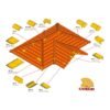 TERMURAH KANMURI KFF-03 GENTENG LISPLANG KIRI NATURAL FULL FLAT - Image 4