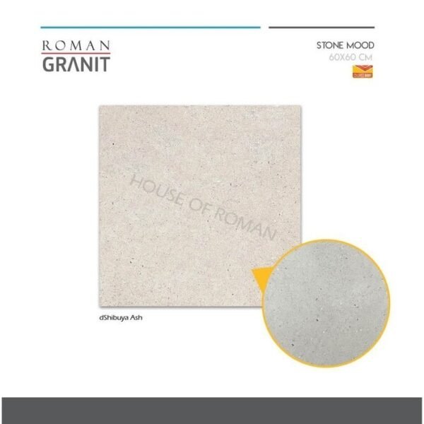 TERMURAH ROMAN GRANIT 60 X 60 GT602067CR DSHIBUYA ASH - Image 3