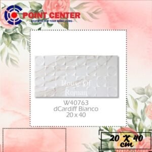 TERMURAH ROMAN KERAMIK 20 X 40 W40763 DCARDIFF BIANCO GOL C