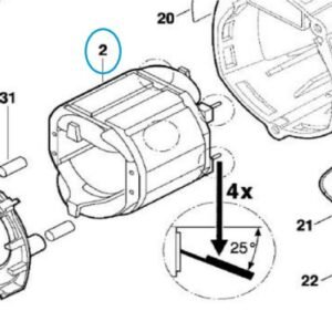 TERMURAH 2604220456 BOSCH FIELD STATOR GSR 6-25 TE / SPA