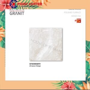 TERMURAH ROMAN GRANIT 60 X 60 GT609858FR DCAESAR BEIGE (GLOSS)