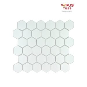 TERMURAH VENUS MOSAICO 27 X 28.1 POTTERY HEXAGON MAXI WHITE GLOSSY