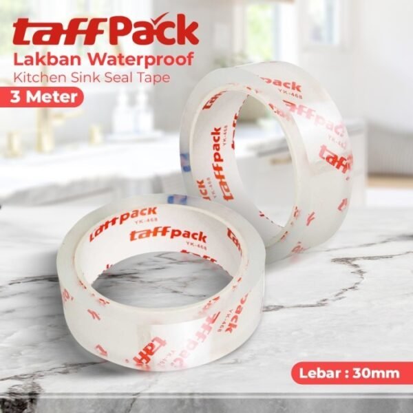 TERMURAH TAFFWARE LAKBAN WATERPROOF DAPUR 3 METER 30 MM YK 468 TR