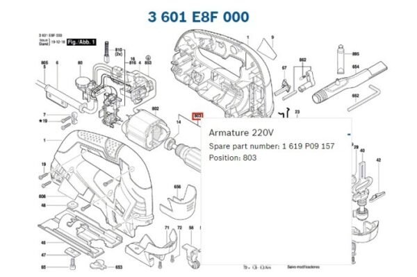 TERMURAH 1619P09157 BOSCH ARMATURE GST 90 BE / SPARE PART - Image 2