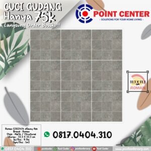 TERMURAH ROMAN KERAMIK 33,3 X 33,3 G360414 DSAVOY ASH