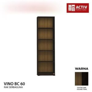 TERMURAH ACTIV FURNITURE VINO BC 60 X 210 CM RAK BUKU KECIL 5 SUSUN