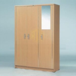 TERMURAH ACTIV FURNITURE VAST 3P LEMARI PAKAIAN 3 PINTU KACA ,MODERN