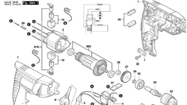 TERMURAH 1619PA4180 BOSCH FIELD STATOR GBM 320, GBM 600 / SPARE PART - Image 3