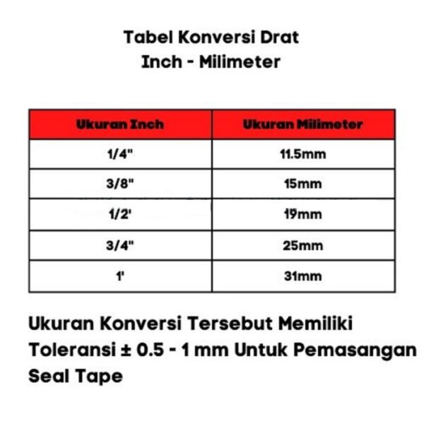 TERMURAH NIPPLE NEPEL SELANG 1/2" X 3/8 INCH DRAT DALAM KUNINGAN BRASS - Image 3