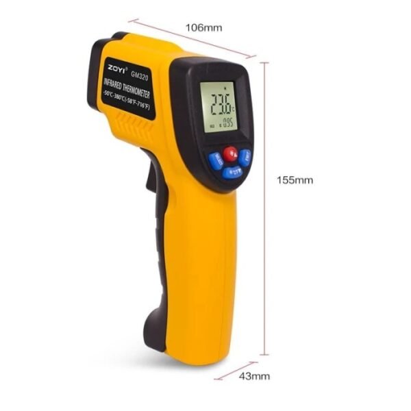 TERMURAH INFRARED THERMOMETER LCD IR INDUSTRIAL TERMOMETER TERMO GUN - Image 3