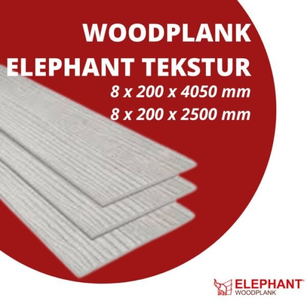 TERMURAH ELEPHANT WOODPLANK TEXTURE 20CM - 4.05 METER