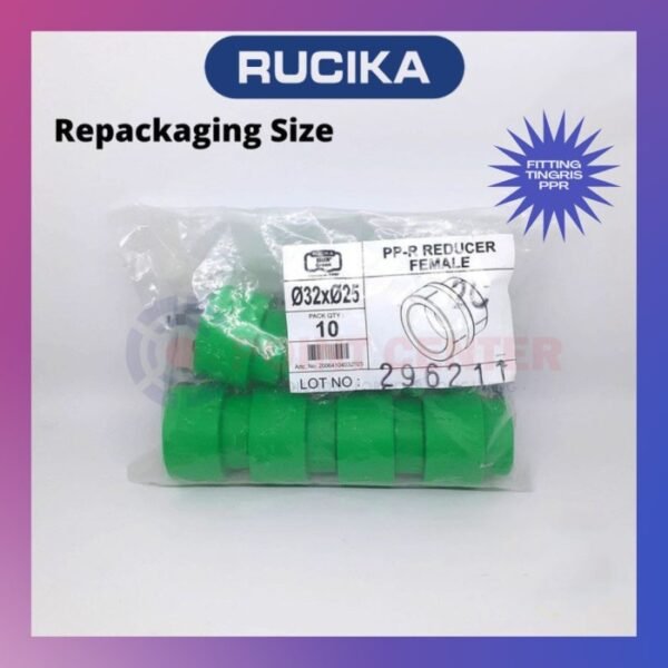TERMURAH VLOK SOCK 1 X 3/4 PPR REDUCER FEMALE 32 X 25MM RUCIKA TIGRIS - Image 2