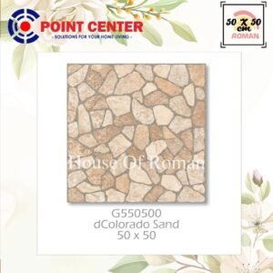 TERMURAH ROMAN KERAMIK 50 X 50 G550500 DCOLORADO SAND GOL B