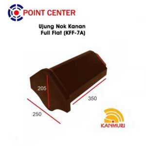 TERMURAH KANMURI KFF-07A GENTENG UJUNG NOK KANAN NATURAL FULL FLAT