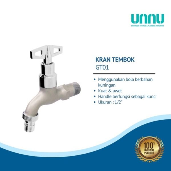 TERMURAH UNNU KRAN TEMBOK - GT01 1/2 INCHI - Image 2