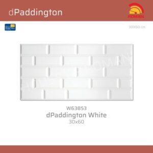 TERMURAH ROMAN KERAMIK 30 X 60 W63853 DPADDINGTON WHITE GOL. C