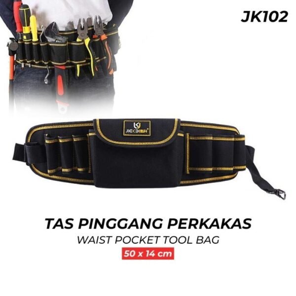 TERMURAH TAFFWARE JIEKE TAS PINGGANG PERKAKAS SERBAGUNA JK102 -