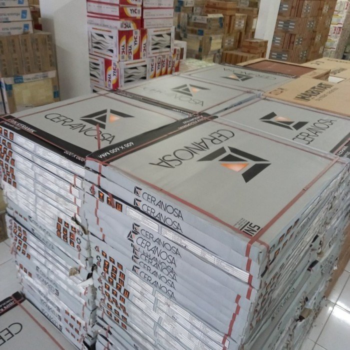 TERMURAH GRANIT 60 X 60 CREAM POLOS GLOSSY / KREM POLOS GLOSS - Image 2