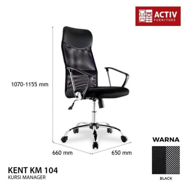 TERMURAH ACTIV FURNITURE KENT KM 104 KURSI MANAGER - Image 3