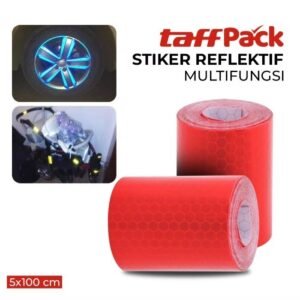 TERMURAH TAFFWARE TAFFPACK STIKER REFLEKTIF MULTIFUNGSI TAPE 5X100 CM