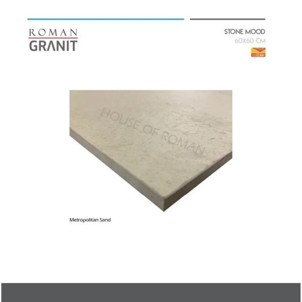 TERMURAH ROMAN GRANIT 60 X 60 GT605100CR METROPOLITAN SAND - Image 3