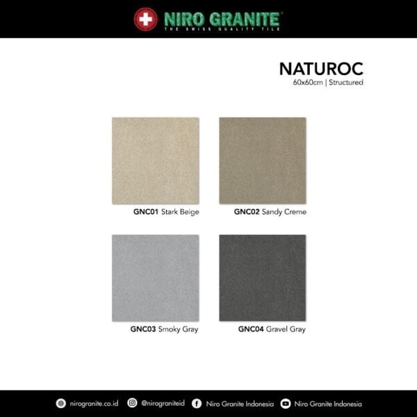 TERMURAH PROMO NIRO GRANIT 60 X 60 GNC03 NATUROC STRUCTURED 3 BOX - Image 3