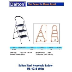 TERMURAH DALTON ML 403 E Tangga Lipat Besi STEEL 3 STEPS 1.1M