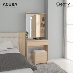 TERMURAH ACTIV FURNITURE ACURA MR 80 X 178 CM MEJA RIAS KOSMETIK SET