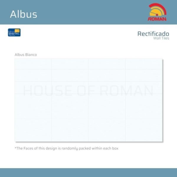 TERMURAH ROMAN KERAMIK 30 x 90R W93860R ALBUS BIANCO - Image 5
