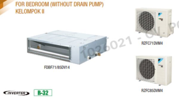 TERMURAH DAIKIN SDBF71DV-R CEILING MOUNTED DUCT LOW STATIC 3PK