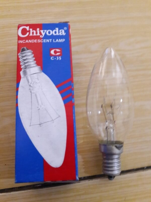 TERMURAH CHIYODA LAMPU / BOHLAM PIJAR E14 CLEAR 10W 10 WATT PUTIH - Image 3