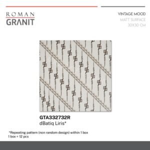 TERMURAH ROMAN GRANIT 30 X 30 GTA332732R DBATIQ LIRIS