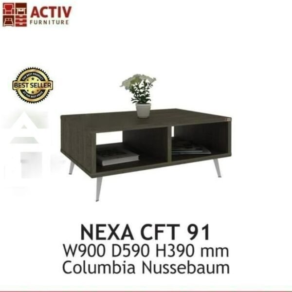 TERMURAH ACTIV FURNITURE NEXA CFT 91 MEJA TAMU MOTIF KAYU - Image 2