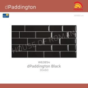 TERMURAH ROMAN KERAMIK 30 X 60 W63854 DPADDINGTON BLACK GOL. C