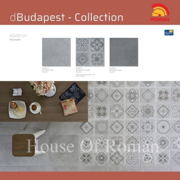 TERMURAH PROMO ROMAN 50 X 50 G550014 DBUDAPEST VINTAGE (RANDOM) - Image 2