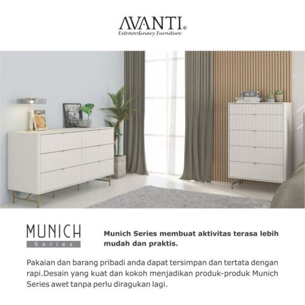 TERMURAH ACTIV FURNITURE AVANTI MUNICH LL 80 LEMARI 5 SUSUN MINIMALIS - Image 5