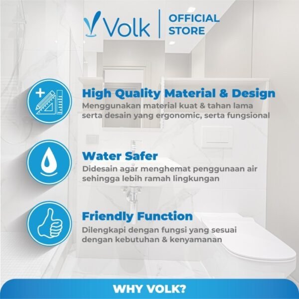TERMURAH VOLK QUITO KX-12 5701 KRAN WASHTAFEL TEKAN KUNINGAN - Image 2