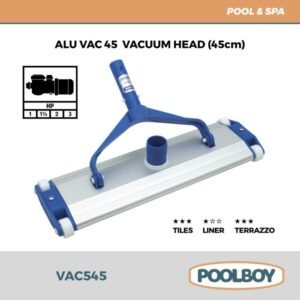 TERMURAH POOLBOY VAC545 VACUUM HEAD ALUMUNIUM 18" KEPALA VAKUM KOLAM
