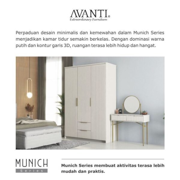 TERMURAH ACTIV FURNITURE AVANTI MUNICH LP 300 LEMARI BAJU MINIMALIS - Image 5